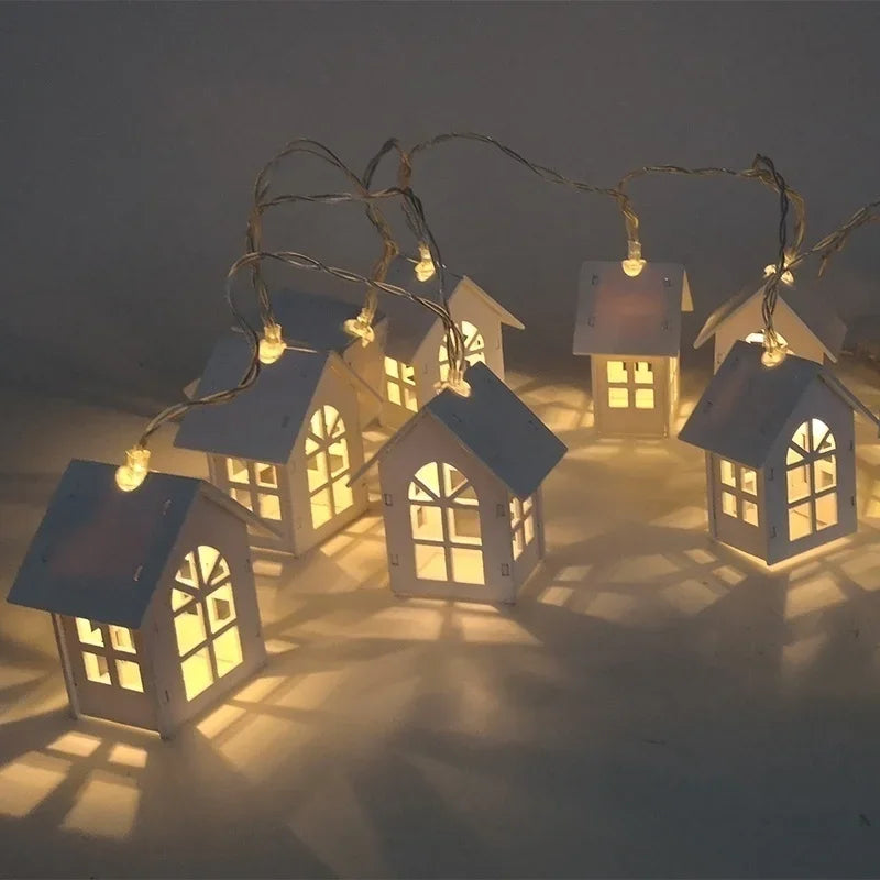 LED String Lights with House Design | Warm White 1.5 m | Decoration for Christmas, Parties & Weddings