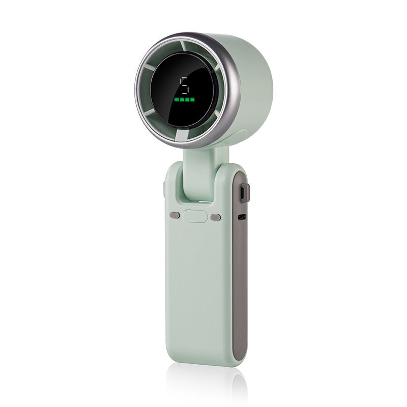 Portable Handheld Fan with 5 Speed Settings - Foldable Design