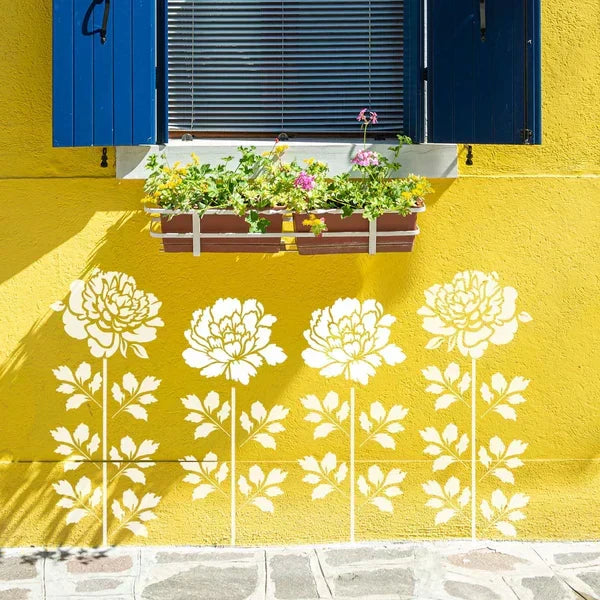 Floral Stencils for Fences and Walls | Customizable Patterns