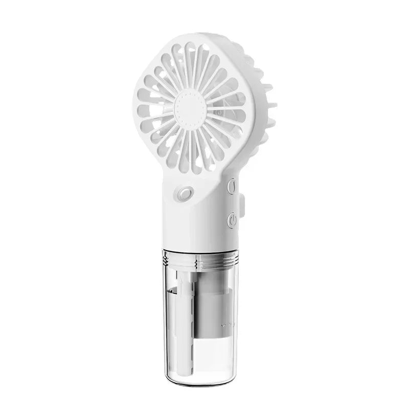 Portable Mini Handheld Fan with Water Mist | Rechargeable USB | Spray Fan for Camping, Travel & Outdoor
