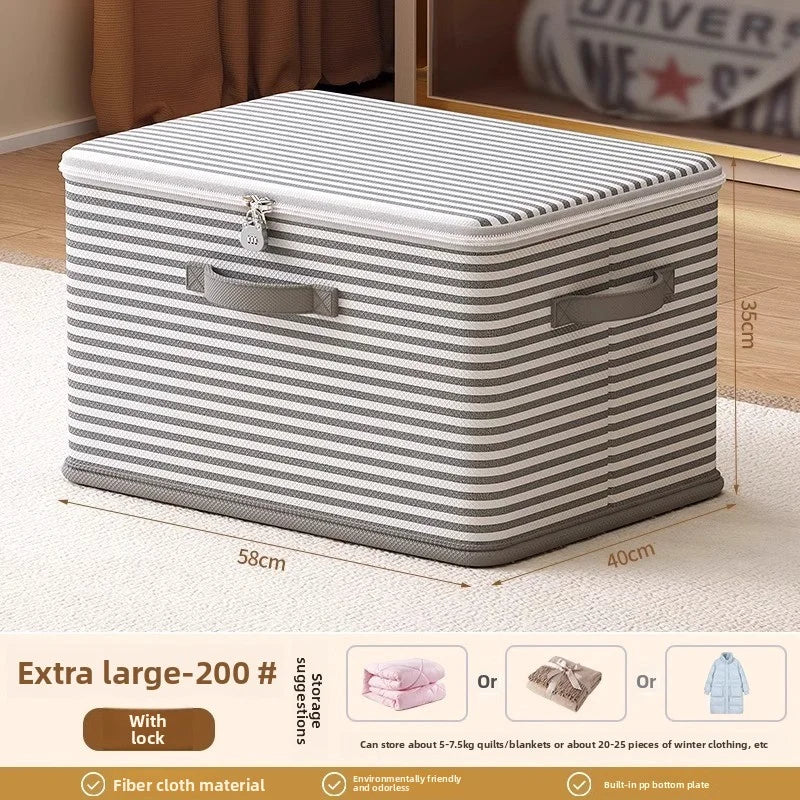 Folding Storage Box with Combination Lock | Perfect for Clothes and Blankets