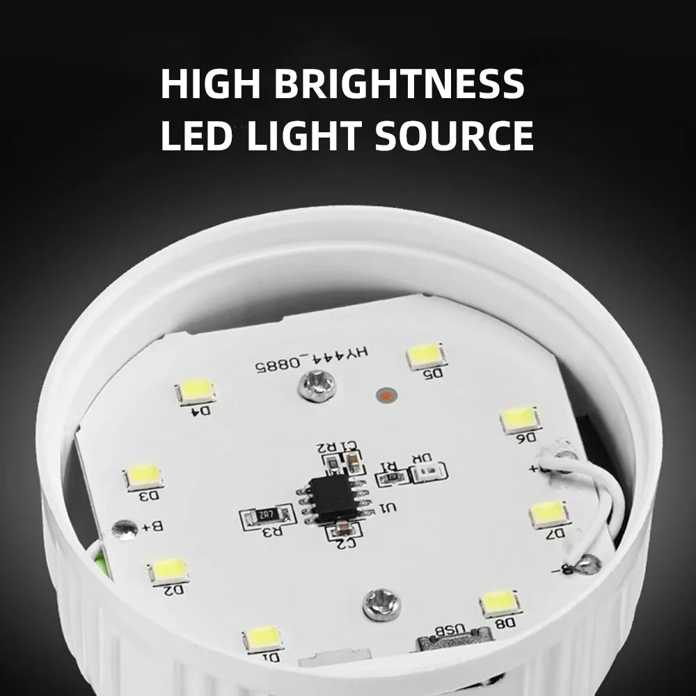 Rechargeable Portable LED Camping Light with USB – Multifunctional Outdoor Hanging Lamp for Emergencies and Picnics