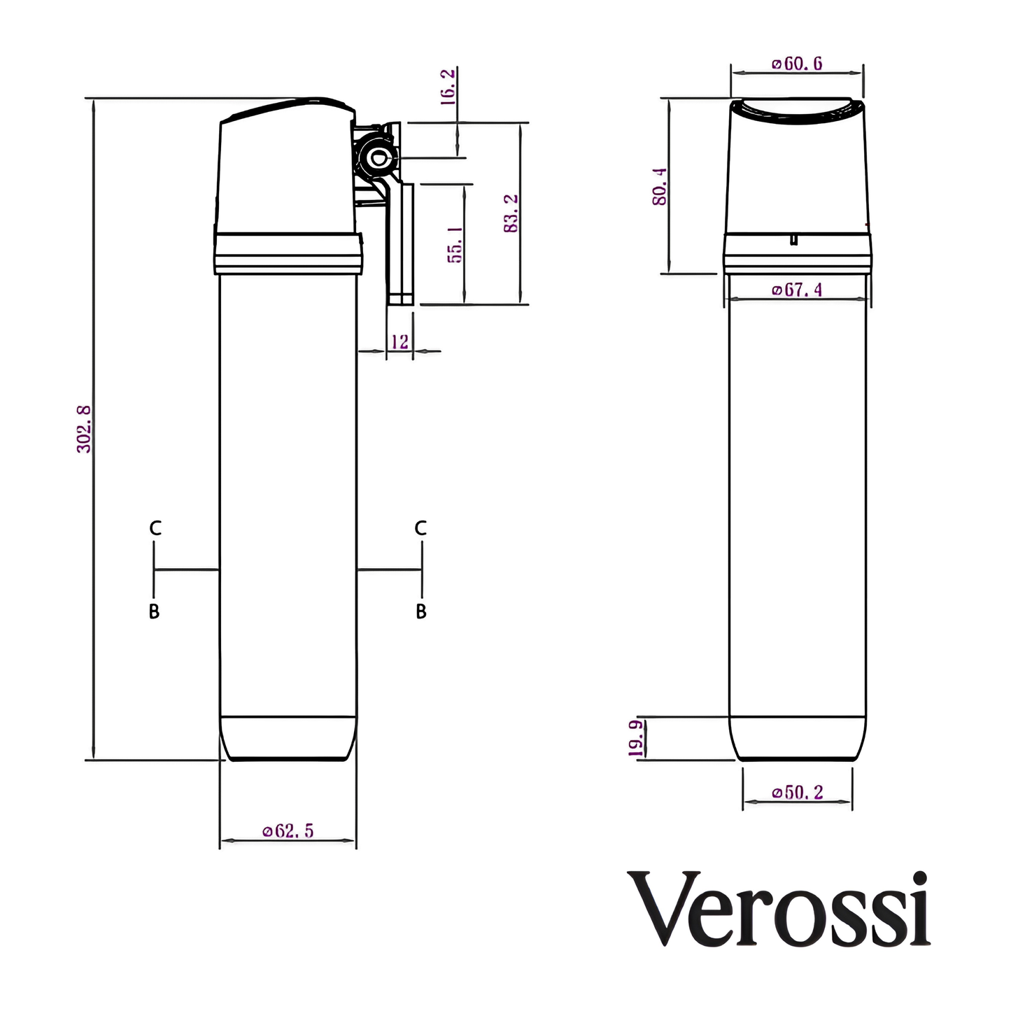 3-in-1 Boiling Tap with Ceramic Levers in Brushed Gold Finish