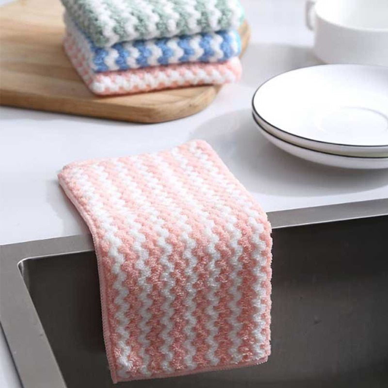 5-Pack Ultra Absorbent Kitchen Cleaning Cloths