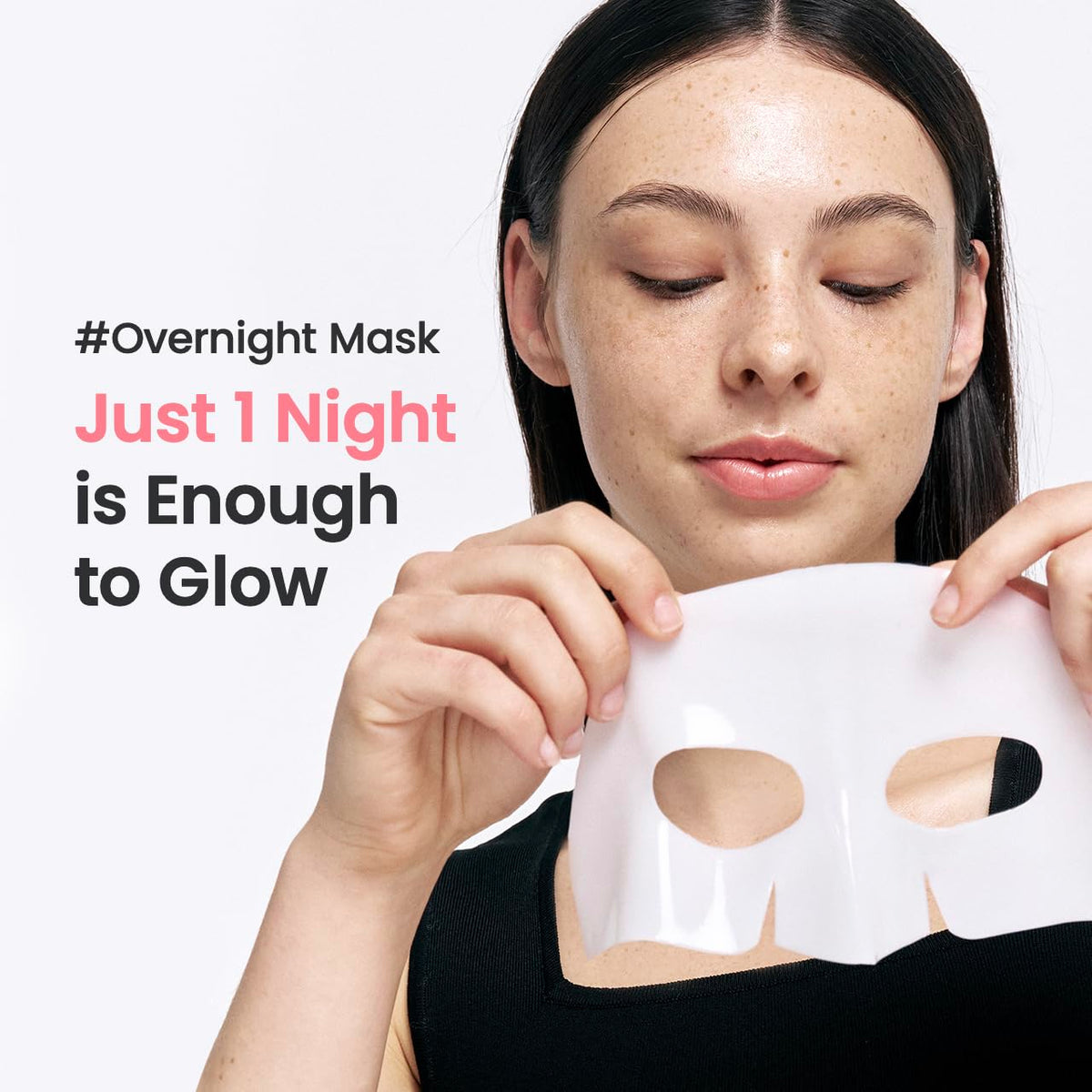 AquaGlow Overnight Hydrogel Mask - Deep Hydration for Radiant Skin (34g, 4 Pack)