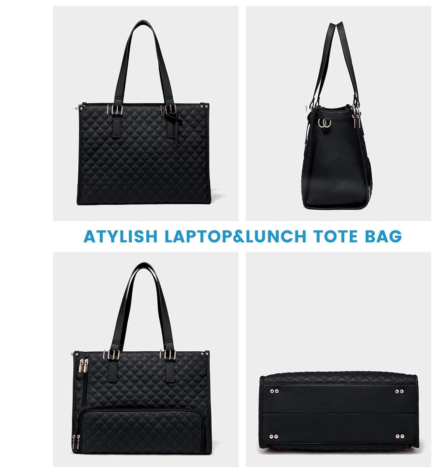 Insulated Lunch and Laptop Bag for Travel and Work - 2-in-1 Design