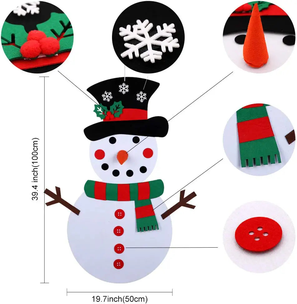 Create Your Own Festive Snowman Ornament Kit