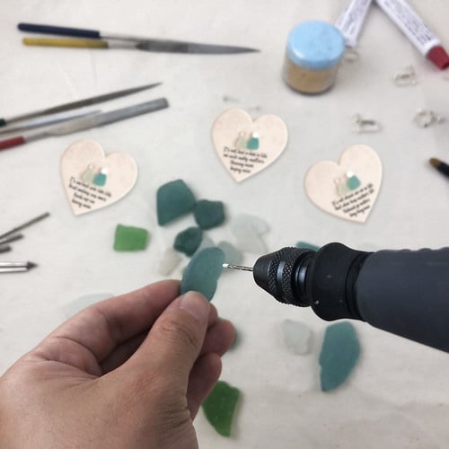 OceanGlow – Handcrafted Sea Glass Friendship Heart