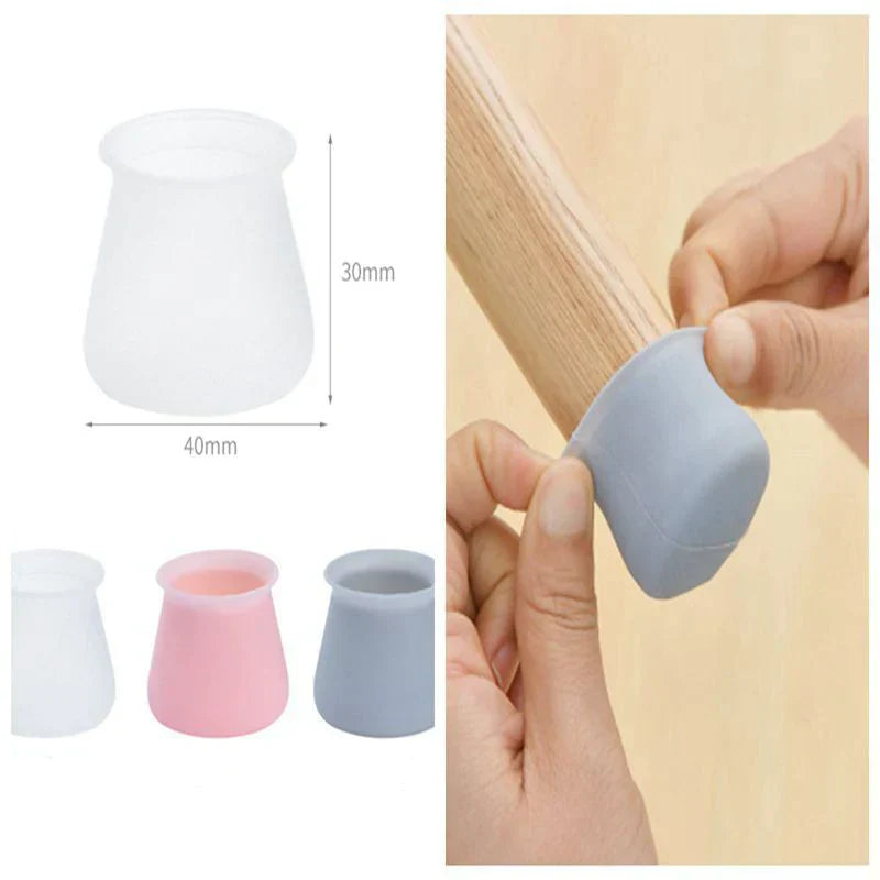 Set of 4 Durable Silicone Furniture Leg Protectors
