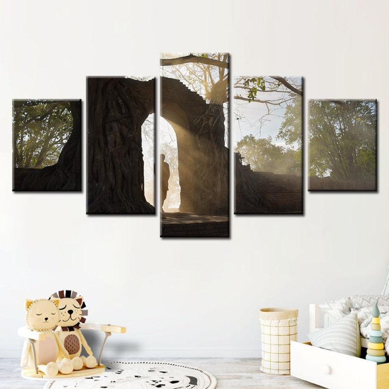 Serene Nature Canvas Art Set - 5 Piece Wall Décor