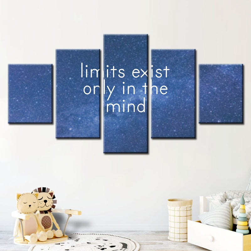 Inspiring Galaxy-Themed 5-Piece Canvas Art Set