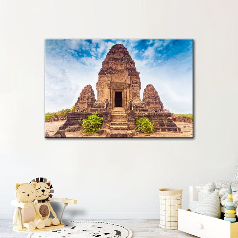 Canvas Art Print of Ancient Temple for Wall Decor