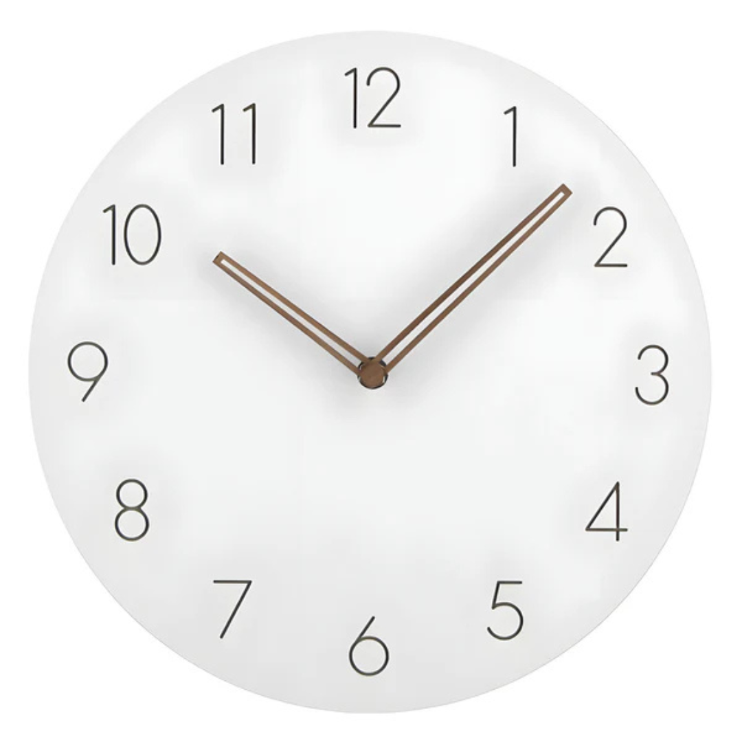 Large Minimalist Wooden Wall Clock – Silent Movement Design