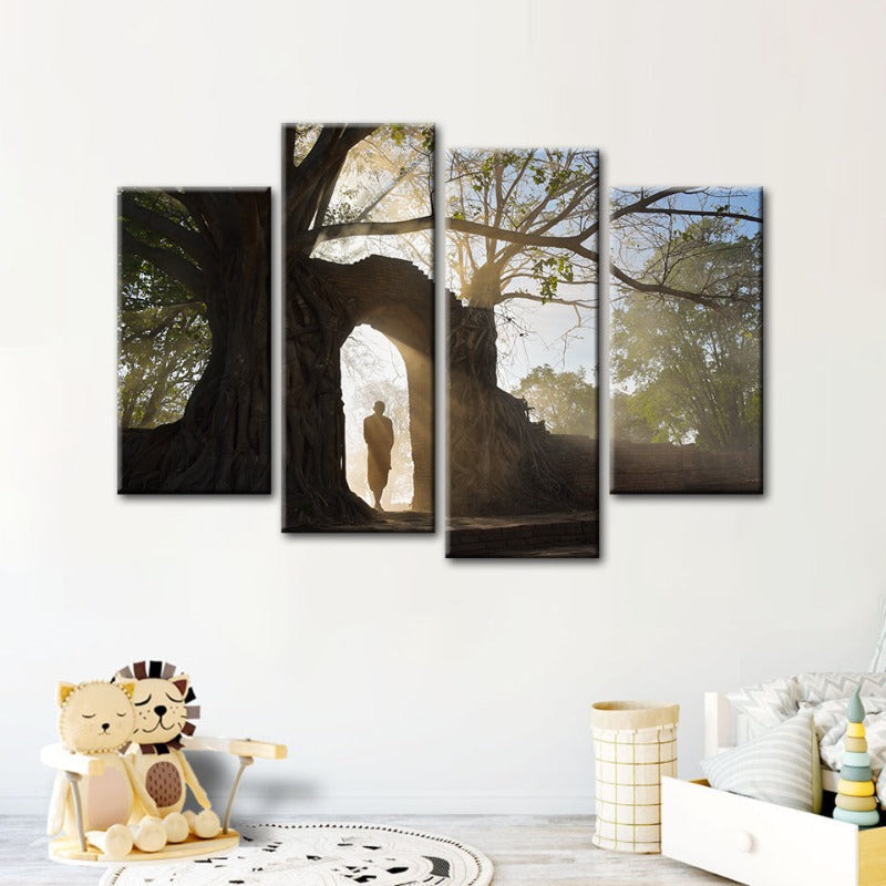 Serene Nature Canvas Art Set - 4 Piece Wall Decor