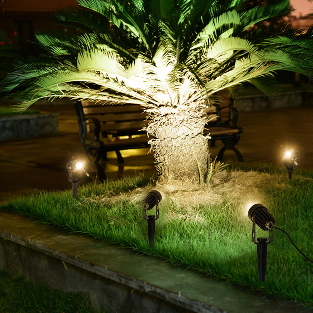 Adjustable 4-In-1 Solar Garden Spotlight, 100-200 Lumens