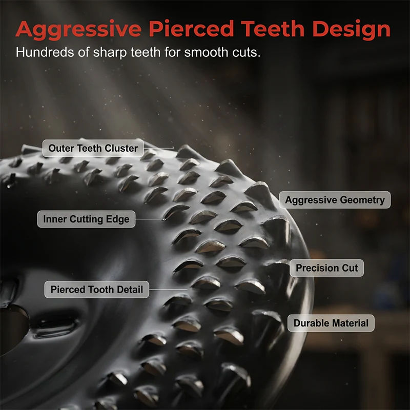 Precision Wood Shaping Disc for Angle Grinders | Effortless Shaping, Smoothing & Carving