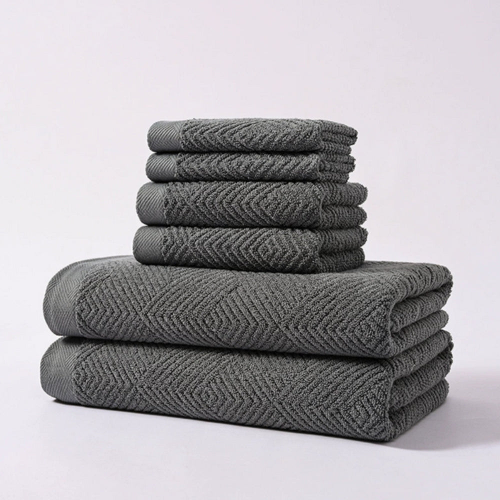 Plush Comfort Cotton Towel Collection | 6-Piece Set