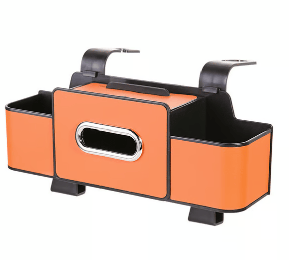 Waterproof Backseat Organizer with Cup Holders and Tissue Pocket