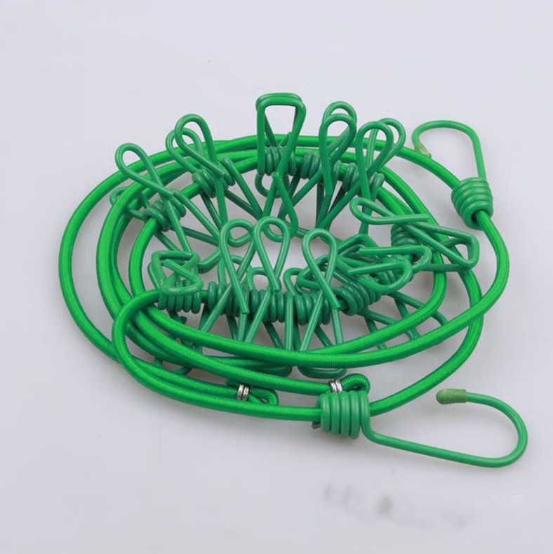 Compact Outdoor Drying Line with Clips for Every Adventure