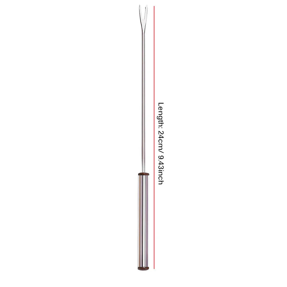Elegant 6-Piece Stainless Steel Dessert Fork Set for All Occasions