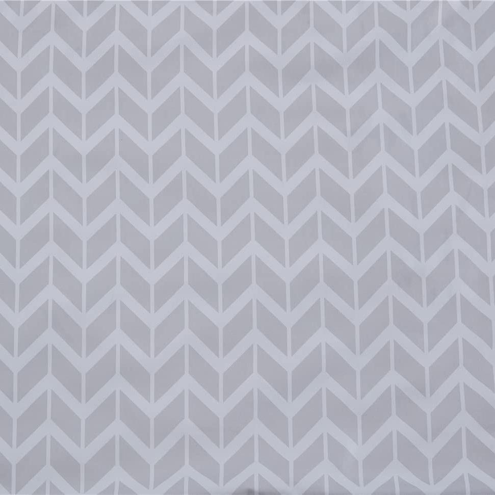 7-Piece Chevron Bed Sheet Set in Reversible Microfiber with Vertical Stripes