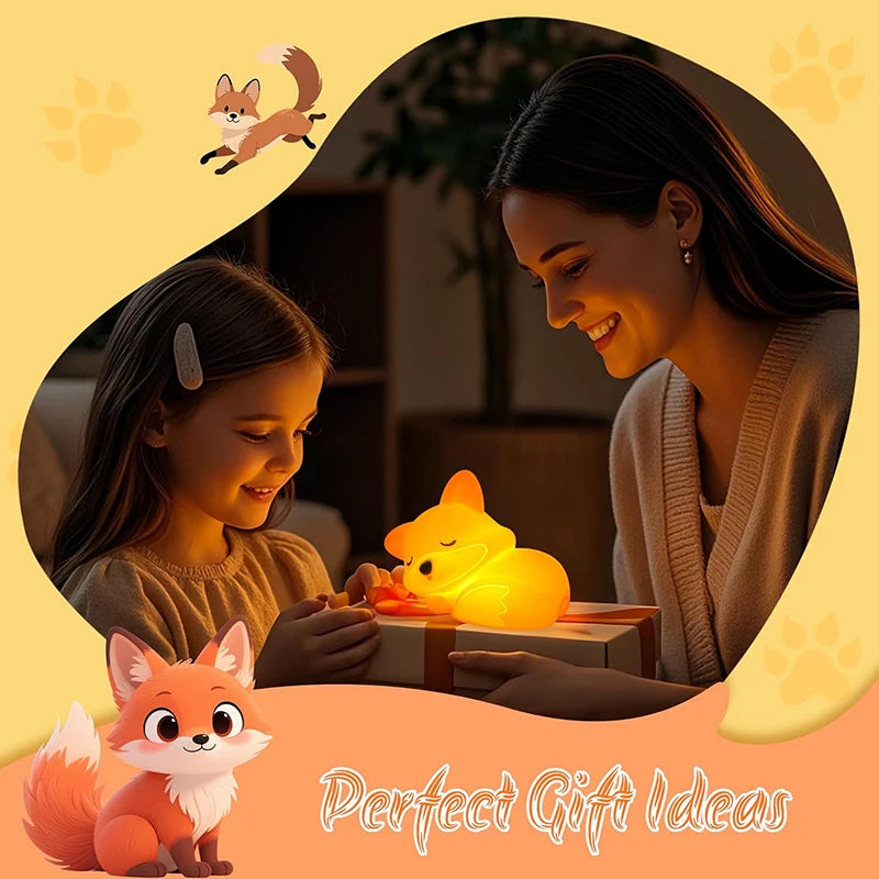 Silicone Night Light – Rechargeable, Dimmer with Timer | Cute Gift for All Ages
