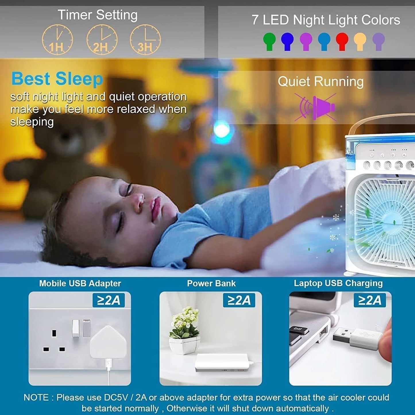 Compact Personal Air Cooler for Refreshing Comfort