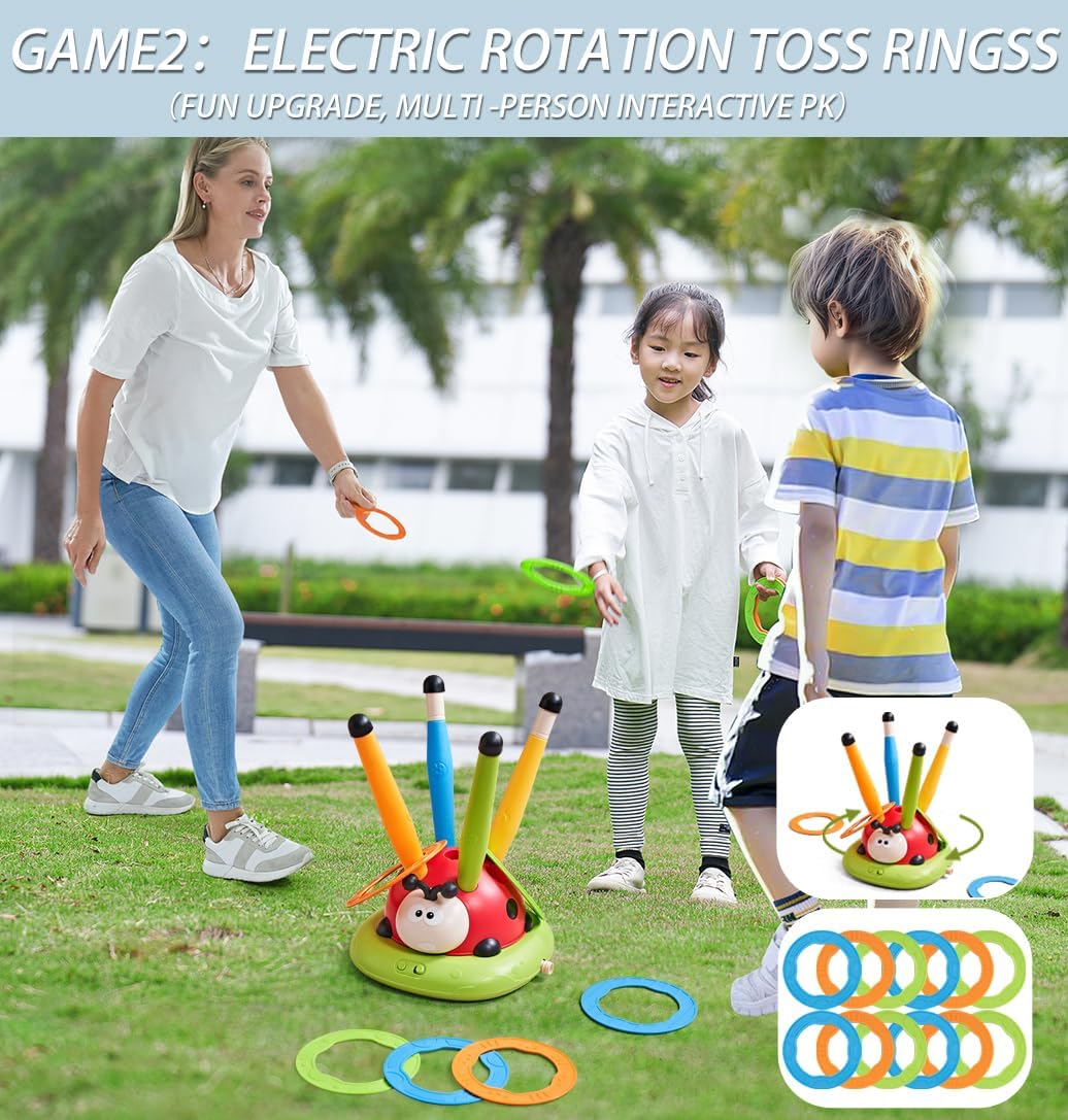Adventure Exploration Set - 3-in-1 Ring Toss and Rocket Games