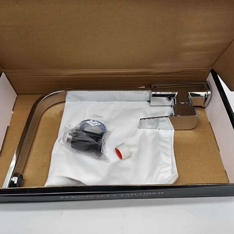 Rotating Kitchen Tap with Hot and Cold Water Functionality