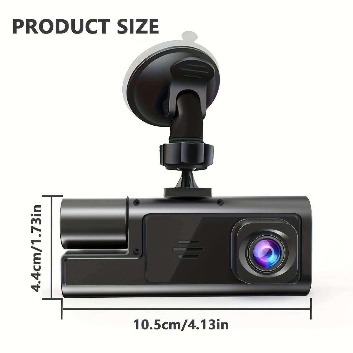 Wide-Angle Car Dashboard Camera