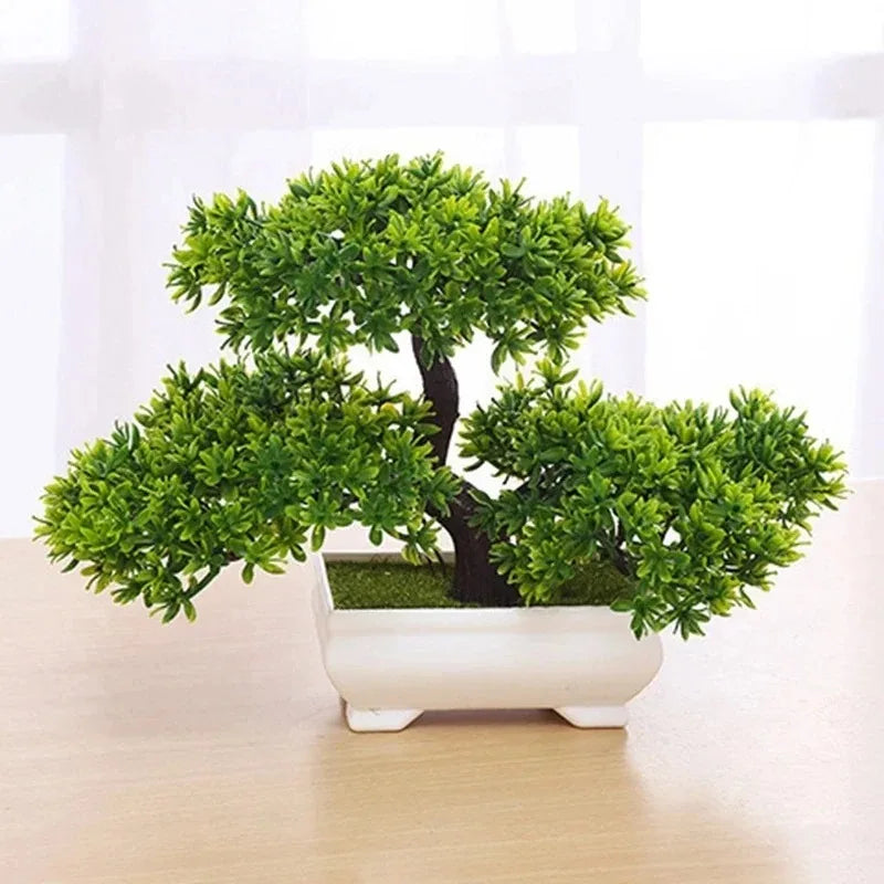 Artificial Bonsai Plant in Pot | Realistic Decoration | 27 x 18 cm | No Maintenance Needed for Table & Shelf