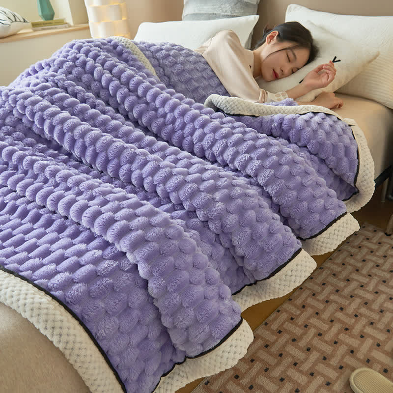 Thick Reversible Coral Fleece Blanket