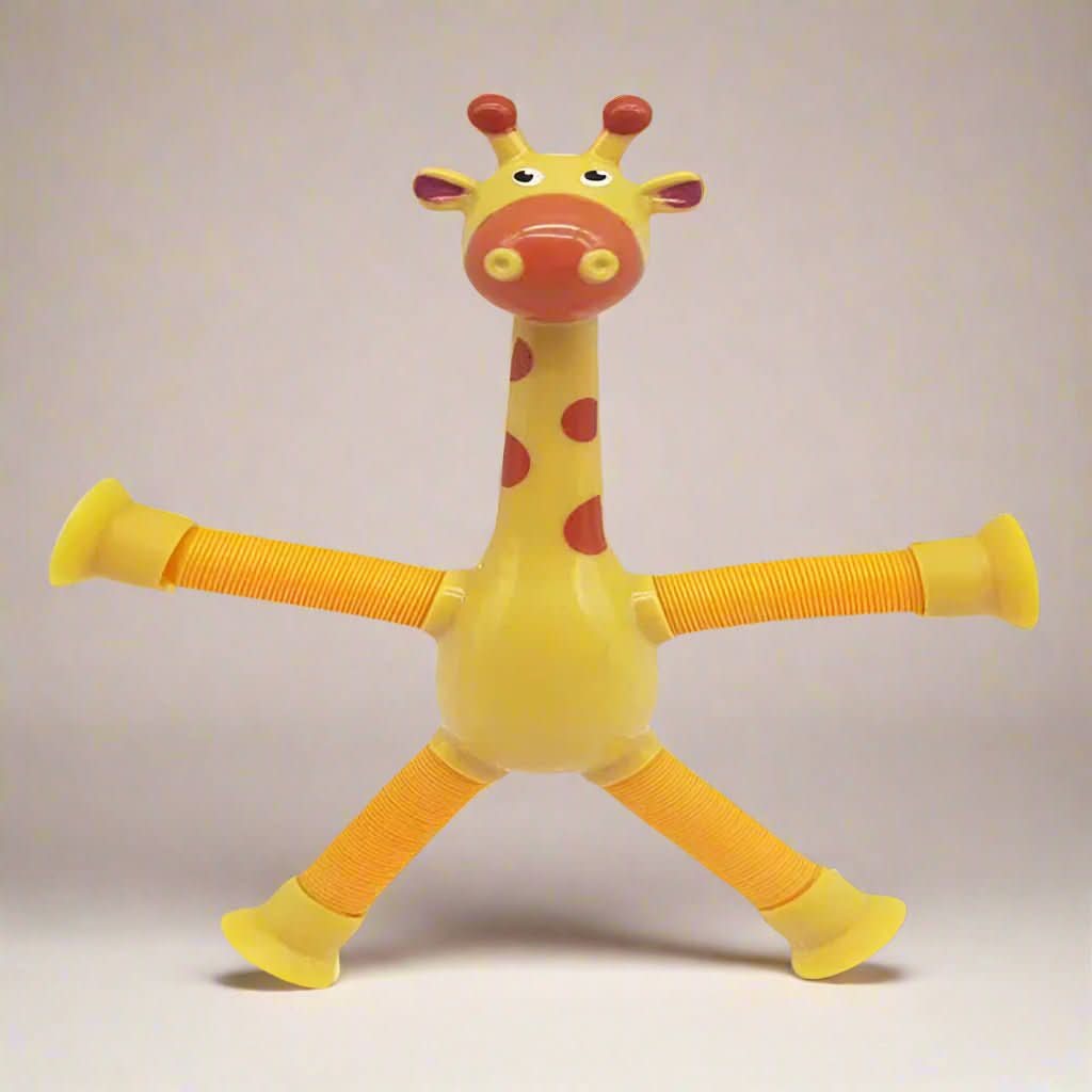 Expandable Suction Cup Toy for Creative Kids – FlexiGiraffe Design