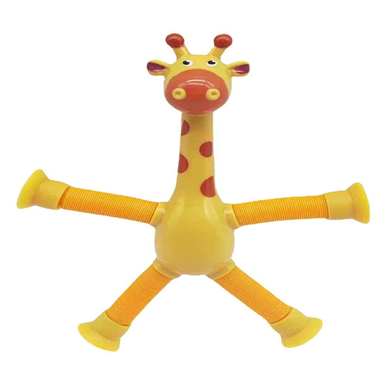 Stretchy Giraffe Toy with Suction Cup - Flexible Animal Plaything