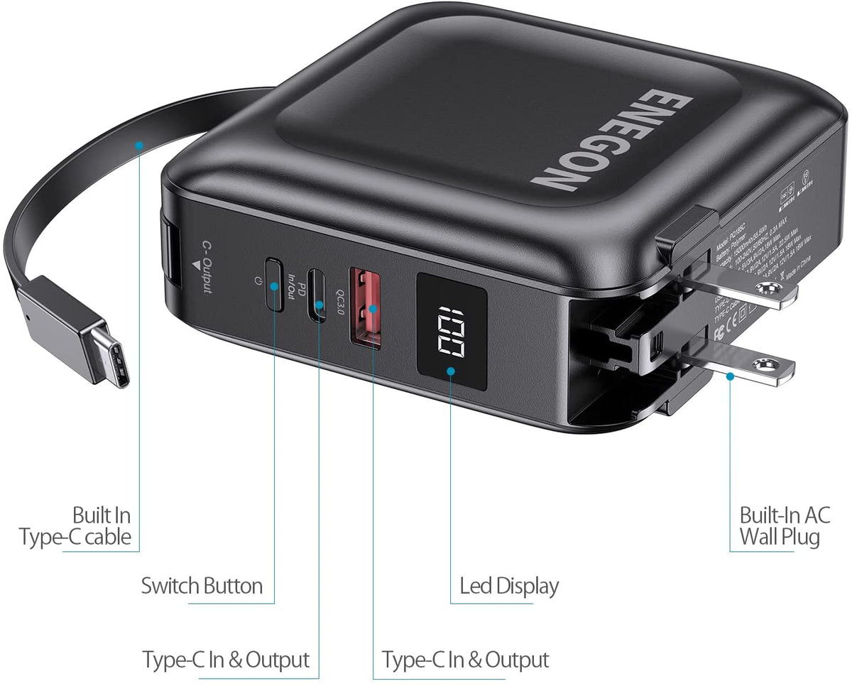 UltraCharge 15000: Portable Power Bank with Fast Charging