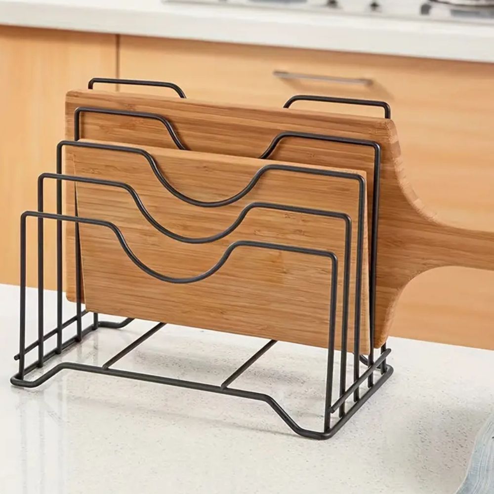 Effortless Kitchen Plate & Lid Organizer