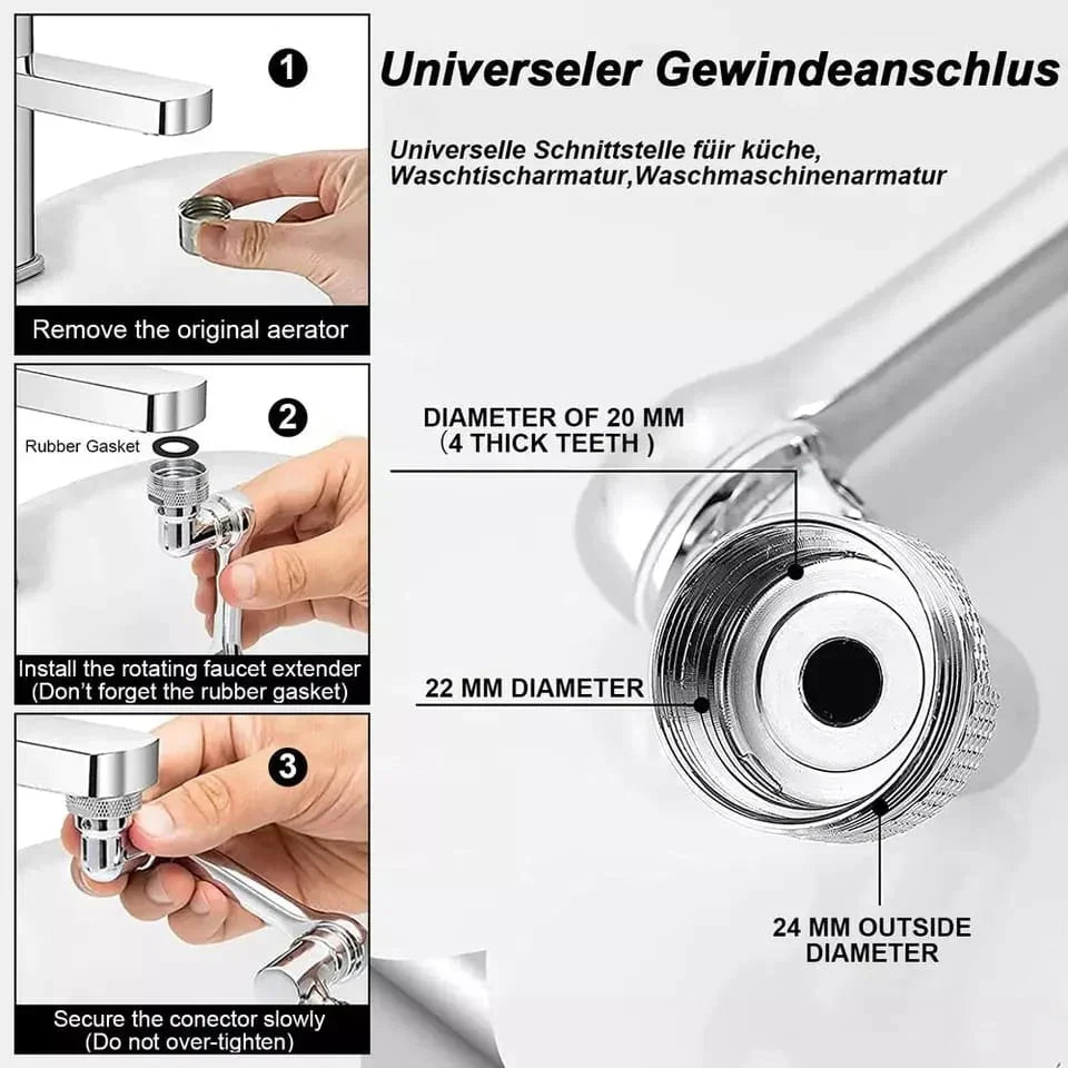 360° Adjustable Kitchen Faucet Attachment