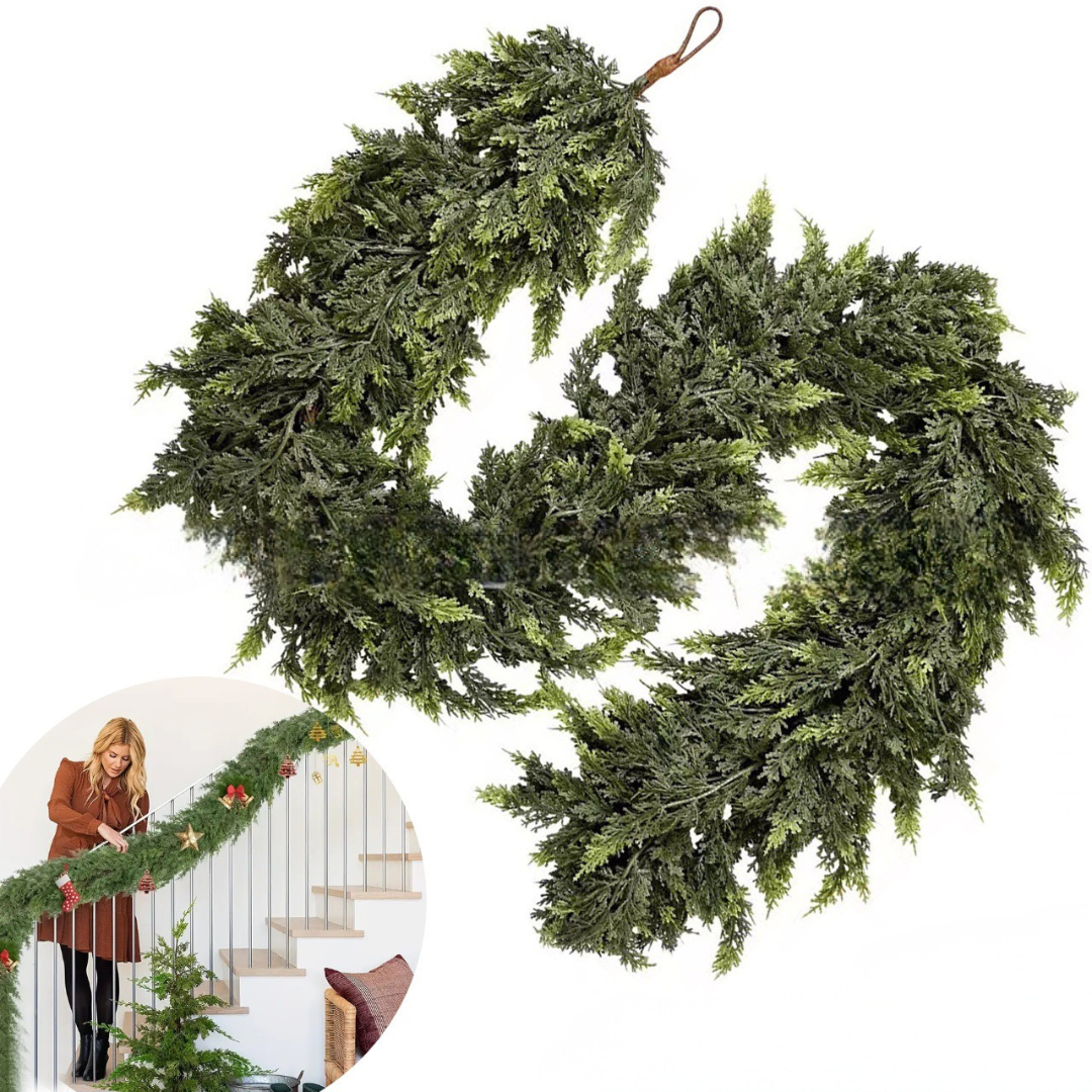 Luxurious Holiday Garland with Lifelike Touch