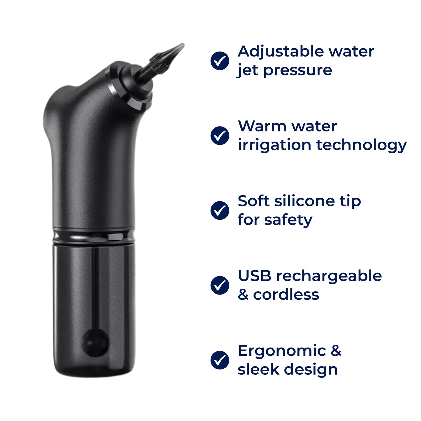 Electric Ear Wax Cleaner – Adjustable Water Jet with Silicone Tip
