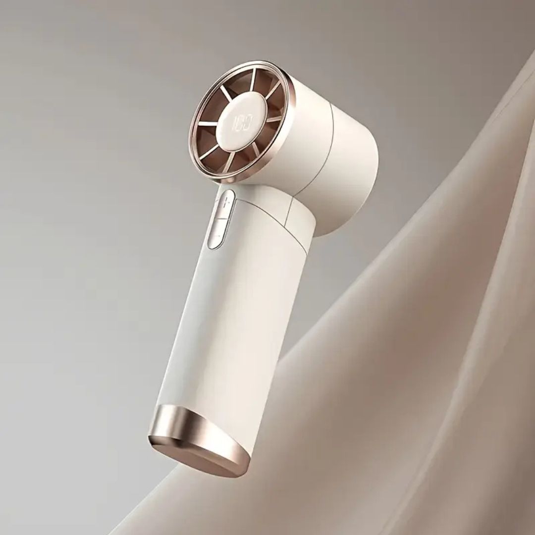 Portable Handheld Fan with 5-Speed TurboLite Function