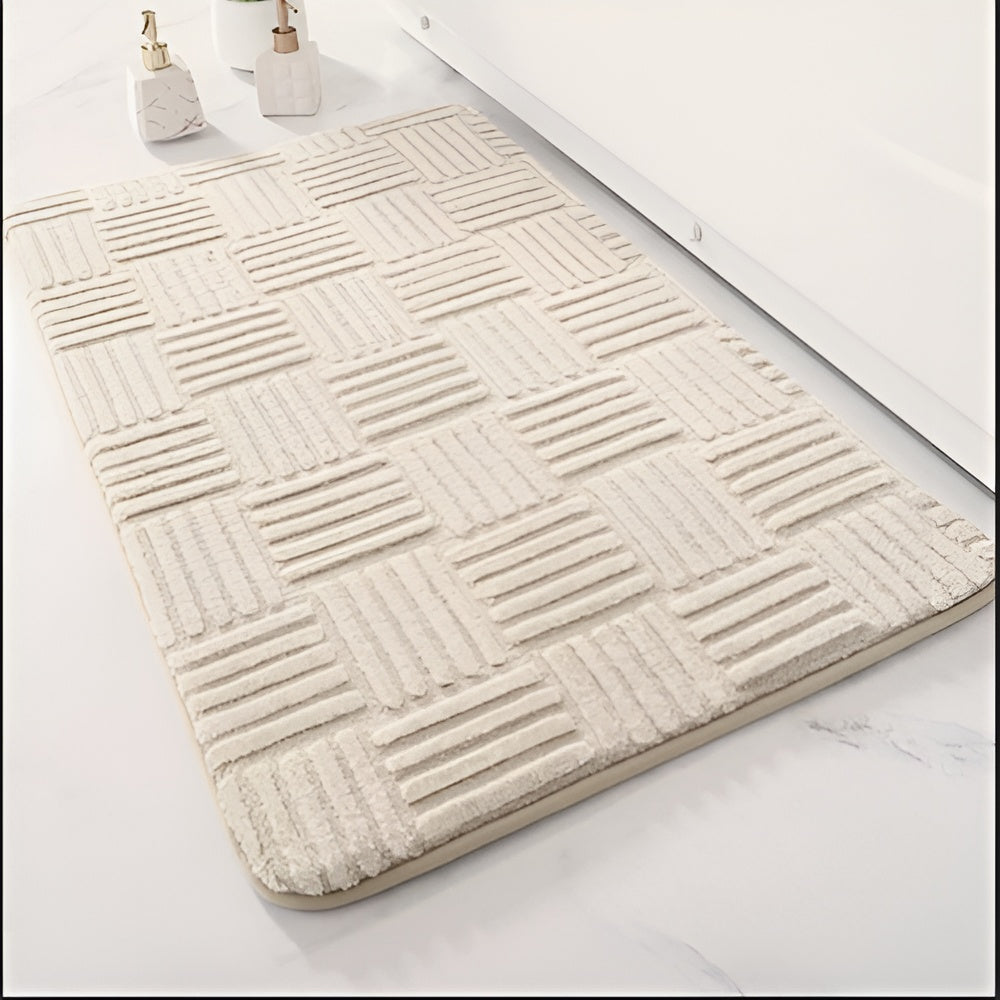 Ultra-Soft Quick-Dry Bathroom Mat for Safety and Comfort