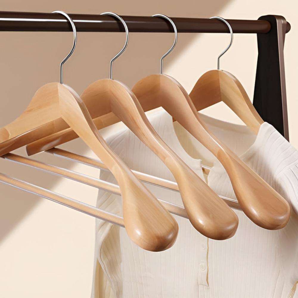 Elegant 360° Rotating Wooden Clothes Hanger