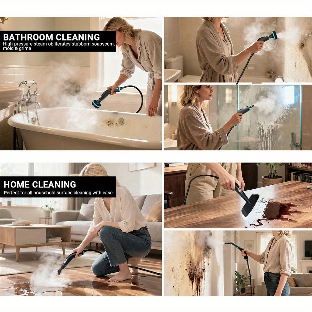 Pressurized Steam Cleaner for Heavy-Duty Home Cleaning Tasks