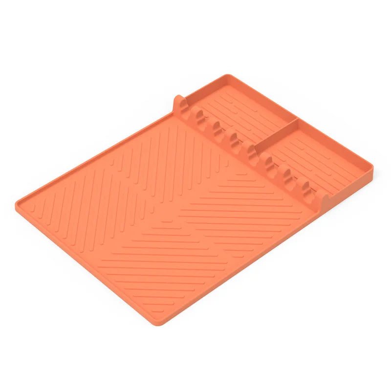 Silicone Grill Mat and Cleaning Pad | Dust Protection Cushion | BBQ Accessories & Oven Oil Box