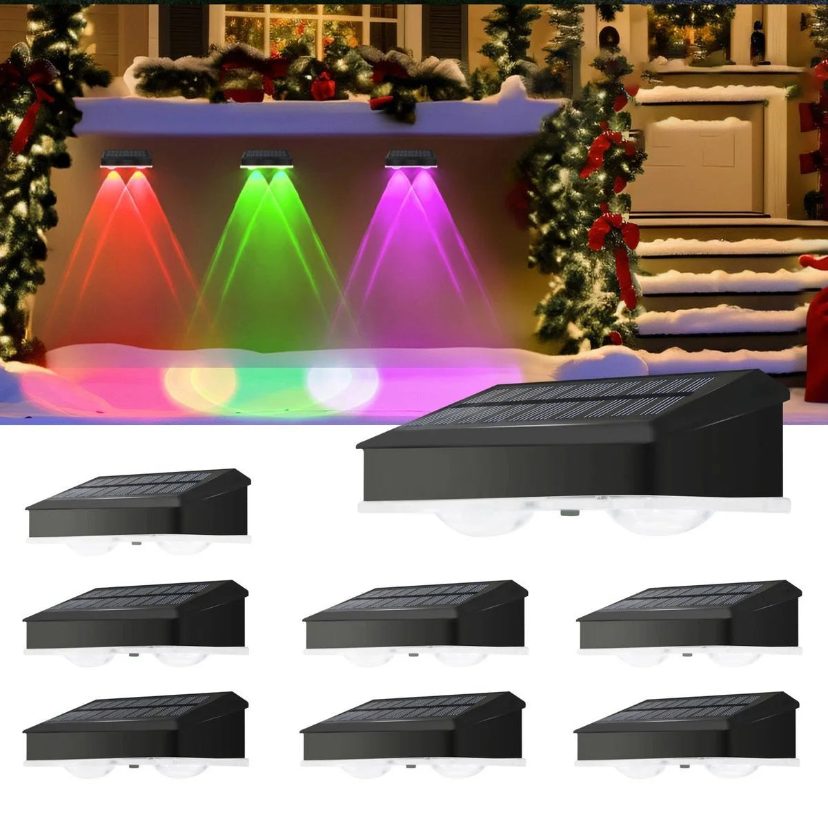 LED Waterproof Solar Outdoor Light for Balconies, Patios & House Numbers