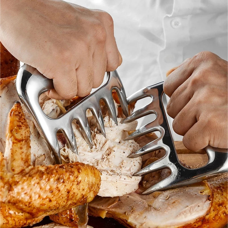 Stainless Steel Meat Shredding Claws Set – 2 Pieces for BBQ