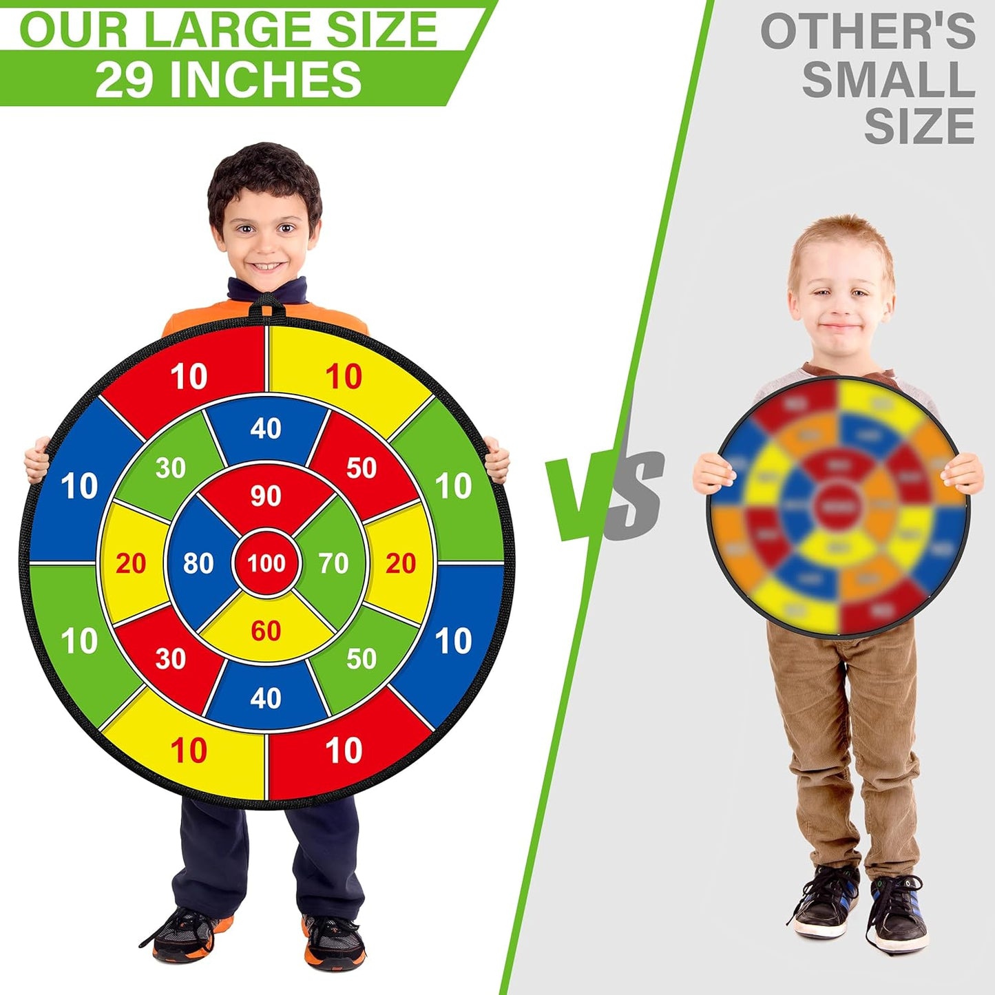 Kids' Large Double-Sided Dartboard – Play, Learn, and Unwind