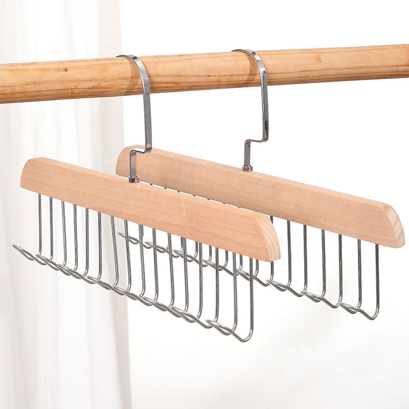 Elegant Multi-Hook Organizer for Belts, Scarves & Ties