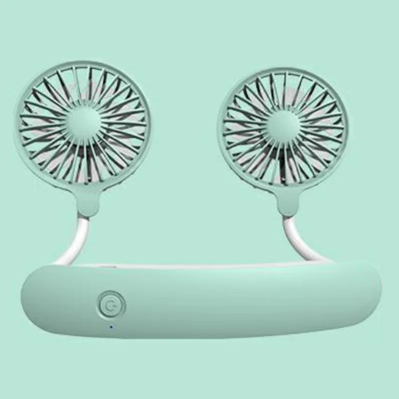 Portable 30 cm Neck Fan | USB Rechargeable Neckband Cooler for Sports, Office & Outdoor