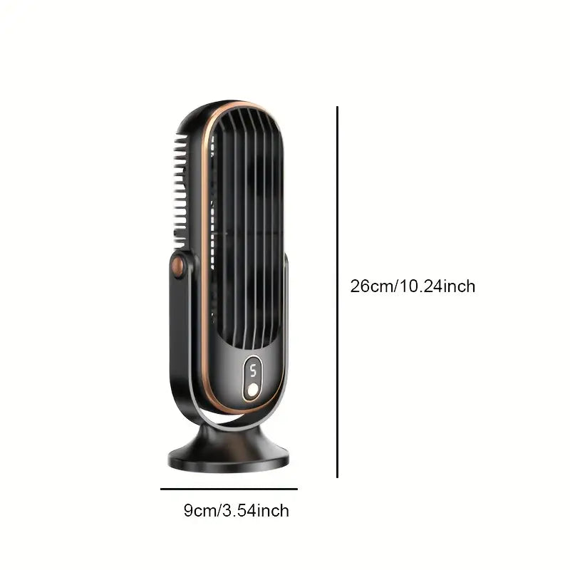 Mini Portable Air Conditioner with USB Charging – 5 Speed Settings & 720° Rotation